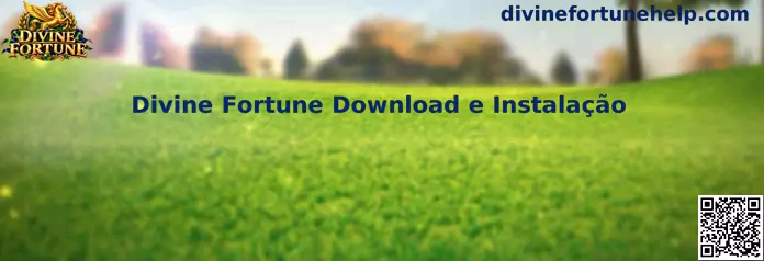 Ilustração do tutorial de download e instalação de Divine Fortune
